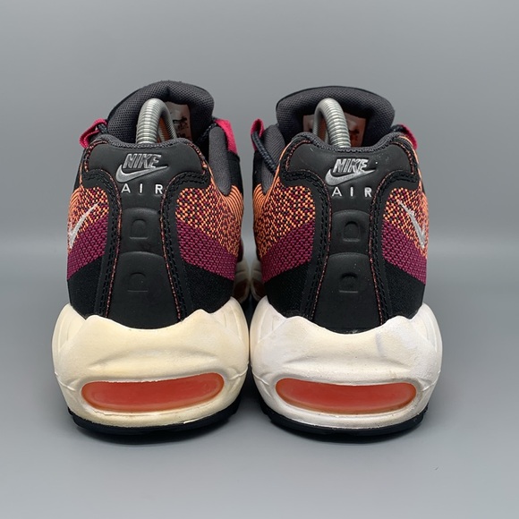 Nike Air Max 95 JCRD Total Orange Running Shoes Men's Sz 8.5 Women's Sz 10 - Picture 3 of 10